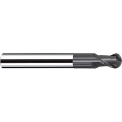 Fraisa - 3/8" Diam, 3/8" LOC, 2 Flute Solid Carbide Ball End Mill - All Tool & Supply