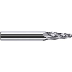 Fraisa - 4 Flute Solid Carbide Circle Segment Taper Form End Mill - All Tool & Supply