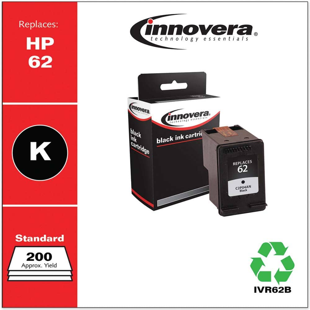 innovera - Remanufactured C2P04AN (62) Ink, 200 Page-Yield, Black - Exact Industrial Supply