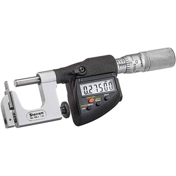 Starrett - Multi-Anvil Micrometers Operation Type: Electronic Anvil Type: Post - All Tool & Supply