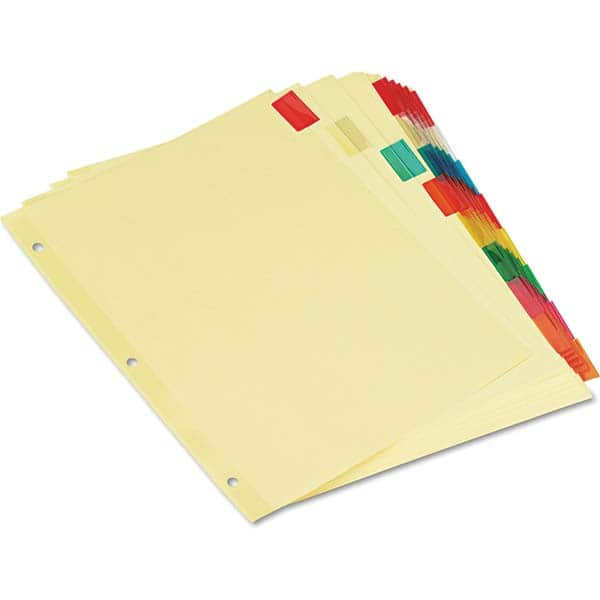 UNIVERSAL - Tabs, Indexes & Dividers Indexes & Divider Type: Customizable Size: 8-1/2 x 11 - All Tool & Supply