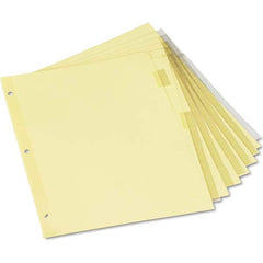 UNIVERSAL - Tabs, Indexes & Dividers Indexes & Divider Type: Customizable Size: 8-1/2 x 11 - All Tool & Supply