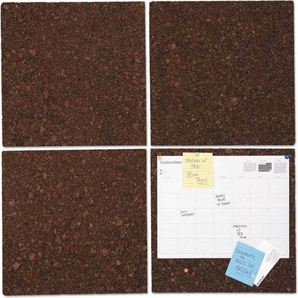 UNIVERSAL - Cork Bulletin Boards Style: Bulletin Color: Dark Brown - All Tool & Supply