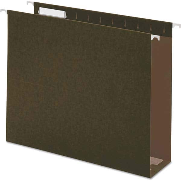 UNIVERSAL - File Folders, Expansion Folders & Hanging Files Folder/File Type: Hanging File Folders with Box Bottom Color: Green - All Tool & Supply