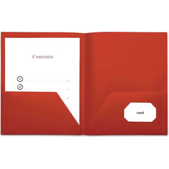 UNIVERSAL - File Folders, Expansion Folders & Hanging Files Folder/File Type: Pocket Folders Color: Red - All Tool & Supply