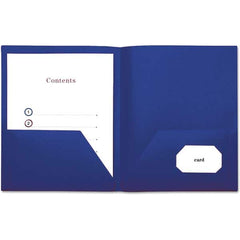 UNIVERSAL - File Folders, Expansion Folders & Hanging Files Folder/File Type: Pocket Folders Color: Navy Blue - All Tool & Supply