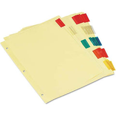 UNIVERSAL - Tabs, Indexes & Dividers Indexes & Divider Type: Customizable Size: 8-1/2 x 11 - All Tool & Supply