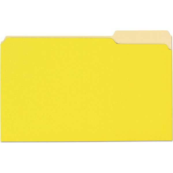 UNIVERSAL - File Folders, Expansion Folders & Hanging Files Folder/File Type: File Folders with Top Tab Color: Light Yellow - All Tool & Supply