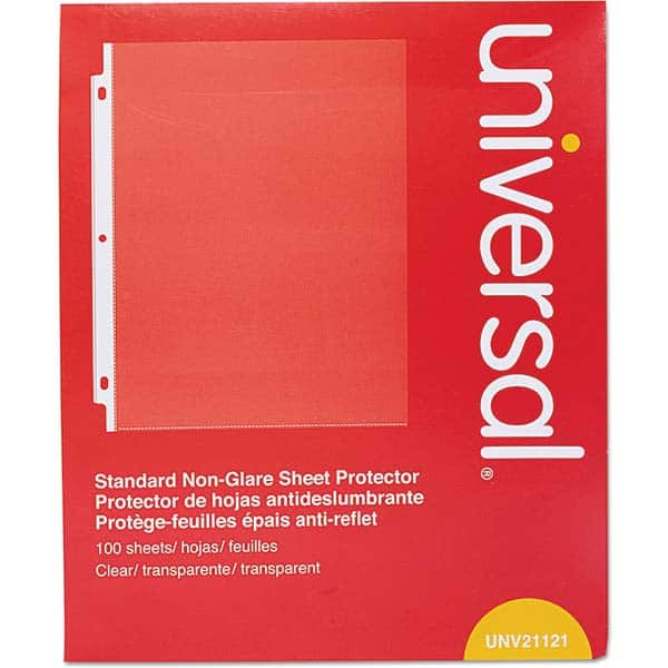 UNIVERSAL - Document Protectors Type: Sheet Protector Width (Inch): 9.65 - All Tool & Supply