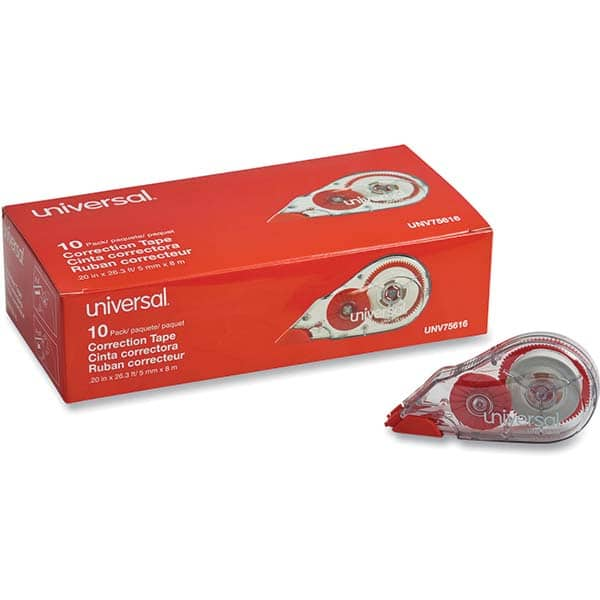 UNIVERSAL - Correction Fluid & Tape Type: Correction Tape Non-Refillable Tape Size: 1/5 x 315" - All Tool & Supply