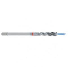 M10x1.5 6H 3-Flute Cobalt Red Ring Semi-Bottoming 40 degree Spiral Flute Tap-Bright - All Tool & Supply