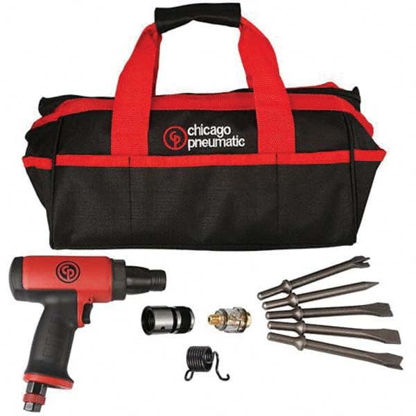 Chicago Pneumatic - 3,500 BPM, 2.64" Long Stroke, Air Chipping Hammer - All Tool & Supply