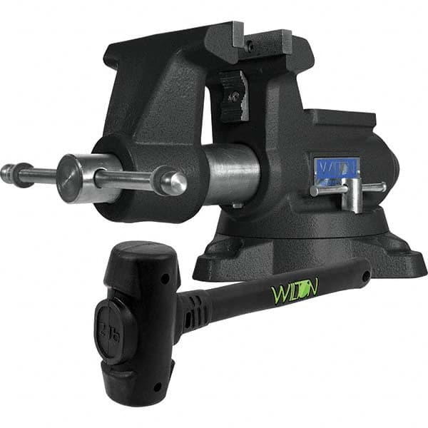 Wilton - 5-1/2" Jaw Width x 6" Jaw Opening, 3-5/8" Throat Depth, Bench & Pipe Combination Vise - All Tool & Supply