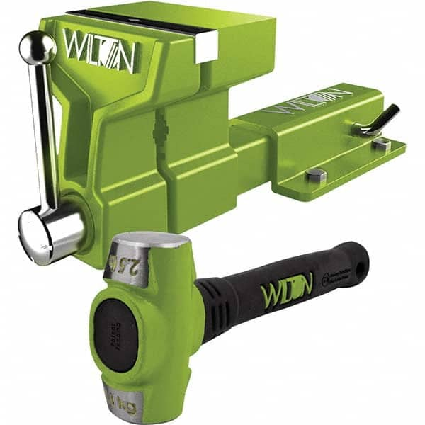 Wilton - 5" Jaw Width x 6" Jaw Opening, 4-1/2" Throat Depth, Bench & Pipe Combination Vise - All Tool & Supply