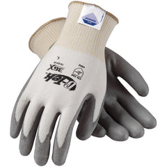 ‎19-D310/XXL Coated Gloves - G-Tek 3GX Dyneema Diamond - 13G White Shell - Gray PU Smooth Grip - A3