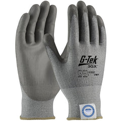 ‎19-D327/XXL Coated Gloves - G-Tek 3GX Dyneema Diamond - 13G Gray Shell - Gray PU Smooth Grip - A3 - Exact Industrial Supply