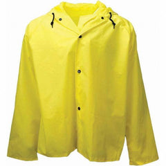 Neese - Size L Yellow Flame Resistant/Retardant Rain Jacket - Exact Industrial Supply