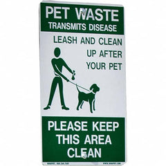 DOGIPOT - Pet Waste Station Accessories Type: Reflective Pet Sign Material: Aluminum - All Tool & Supply