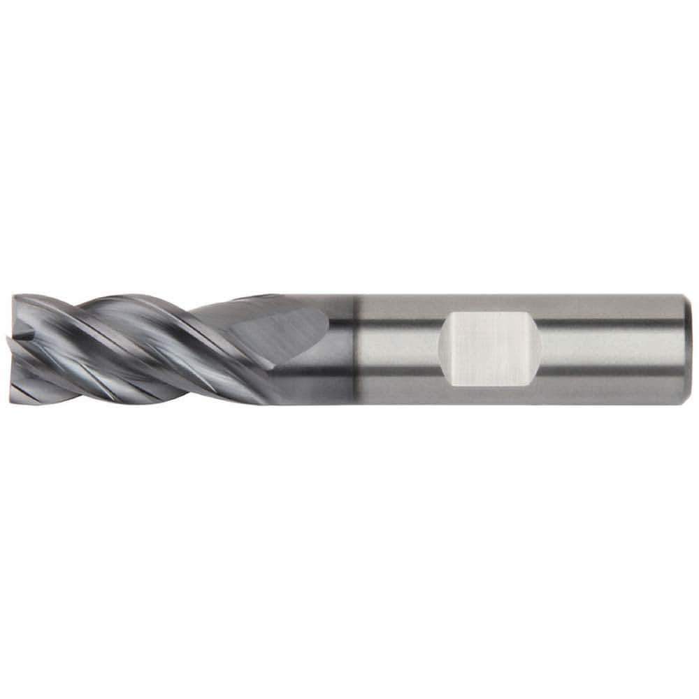 Kennametal - 3/8", 1/2" LOC, 3/8" Shank Diam, 2" OAL, 4 Flute, Solid Carbide Square End Mill - All Tool & Supply