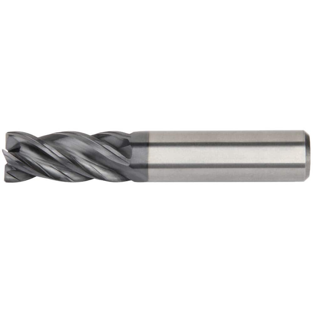 Kennametal - 3/8", 1" LOC, 3/8" Shank Diam, 3" OAL, 4 Flute, Solid Carbide Square End Mill - All Tool & Supply