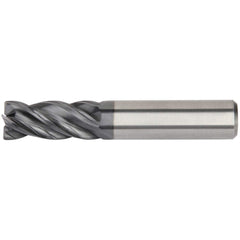 Kennametal - 1/2", 5/8" LOC, 1/2" Shank Diam, 2-1/2" OAL, 4 Flute, Solid Carbide Square End Mill - All Tool & Supply