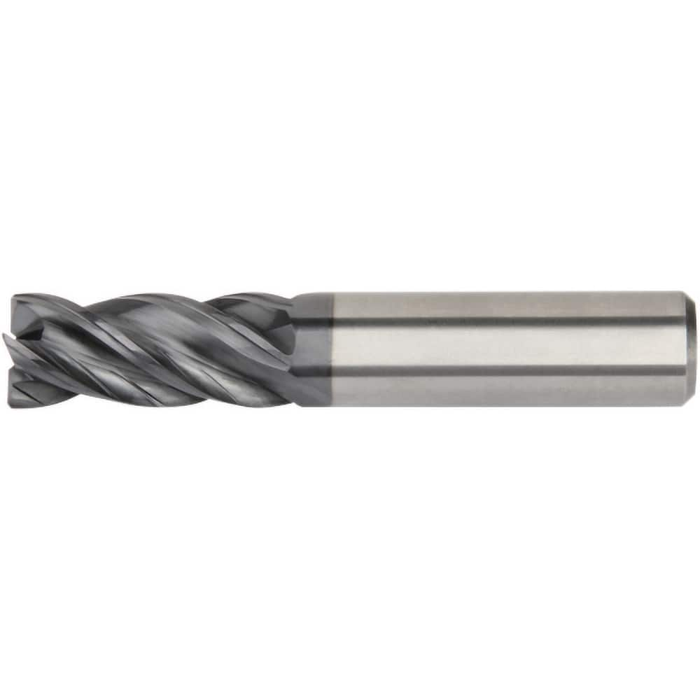 Kennametal - 3/8", 7/8" LOC, 3/8" Shank Diam, 2-1/2" OAL, 4 Flute, Solid Carbide Square End Mill - All Tool & Supply