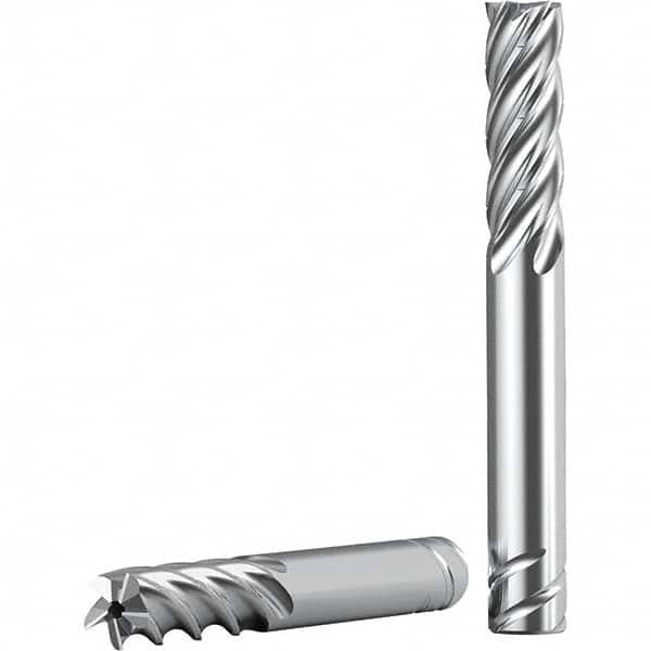 Kennametal - 1/2", 1-1/2" LOC, 1/2" Shank Diam, 3-1/2" OAL, 5 Flute, Solid Carbide Square End Mill - All Tool & Supply