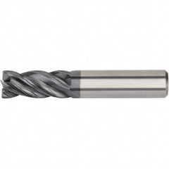 Kennametal - 12mm Diam 4 Flute Solid Carbide 0.5mm Chamfer Width Corner Chamfer End Mill - All Tool & Supply