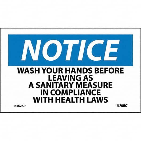 NMC - Safety & Facility Labels Message Type: Restroom, Janitorial & Housekeeping Header: NOTICE - All Tool & Supply