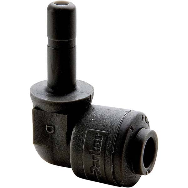 Parker - Plastic Push-To-Connect Tube Fittings Type: Plug-In Elbow Tube Outside Diameter (Inch): 1/4 - All Tool & Supply