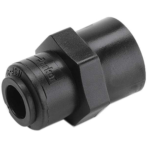 Parker - Plastic Push-To-Connect Tube Fittings Type: Female Connector Tube Outside Diameter (Inch): 1/4 - All Tool & Supply