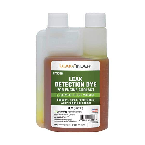 Leak Finder - Automotive Leak Detection Dyes Applications: Coolant Container Size: 8 oz. - All Tool & Supply