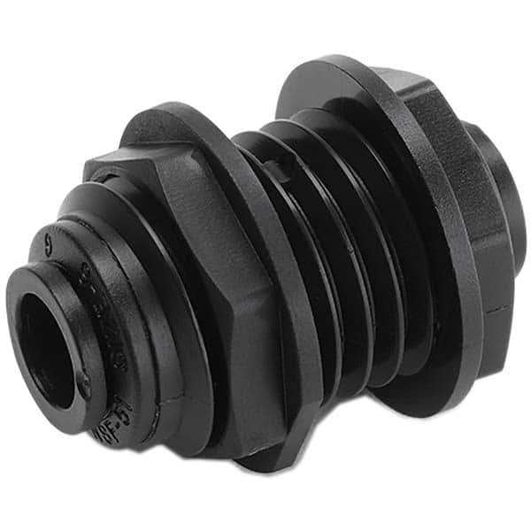 Parker - Plastic Push-To-Connect Tube Fittings Type: Bulkhead Union Tube Outside Diameter (Inch): 1/4 - All Tool & Supply