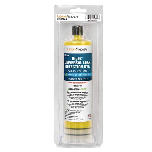 Leak Finder - Automotive Leak Detection Dyes Applications: Refrigeration Container Size: 8 oz. - All Tool & Supply