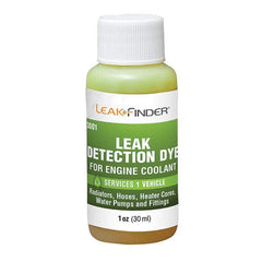 Leak Finder - Automotive Leak Detection Dyes Applications: Coolant Container Size: 1 oz. - All Tool & Supply