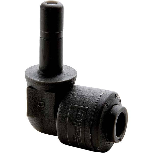 Parker - Plastic Push-To-Connect Tube Fittings Type: Plug-In Elbow Tube Outside Diameter (Inch): 3/8 - All Tool & Supply