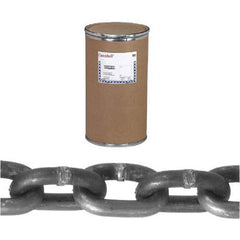 Campbell - Welded Chain; Chain Grade: 30 ; Trade Size: 5/16 ; Load Capacity (Lb.): 1900.000 ; Finish/Coating: Self-Colored ; Type: Welded ; Length (Feet): 550 - Exact Industrial Supply