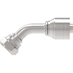 Eaton - Hydraulic Hose Fittings & Couplings Type: BSPP 60 Cone Female 45 Elbow Hose Diameter: 3/4 (Inch) - All Tool & Supply