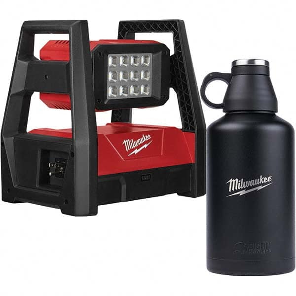 Milwaukee Tool - Cordless Work Lights Voltage: 18 Run Time: 9 Hrs. - All Tool & Supply