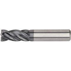 Kennametal - 3.5mm Diam 4 Flute Solid Carbide 0.3mm Chamfer Width Corner Chamfer End Mill - All Tool & Supply