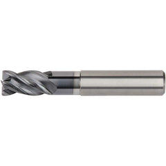 Kennametal - 2.5mm Diam 4 Flute Solid Carbide 0.1mm Chamfer Width Corner Chamfer End Mill - All Tool & Supply