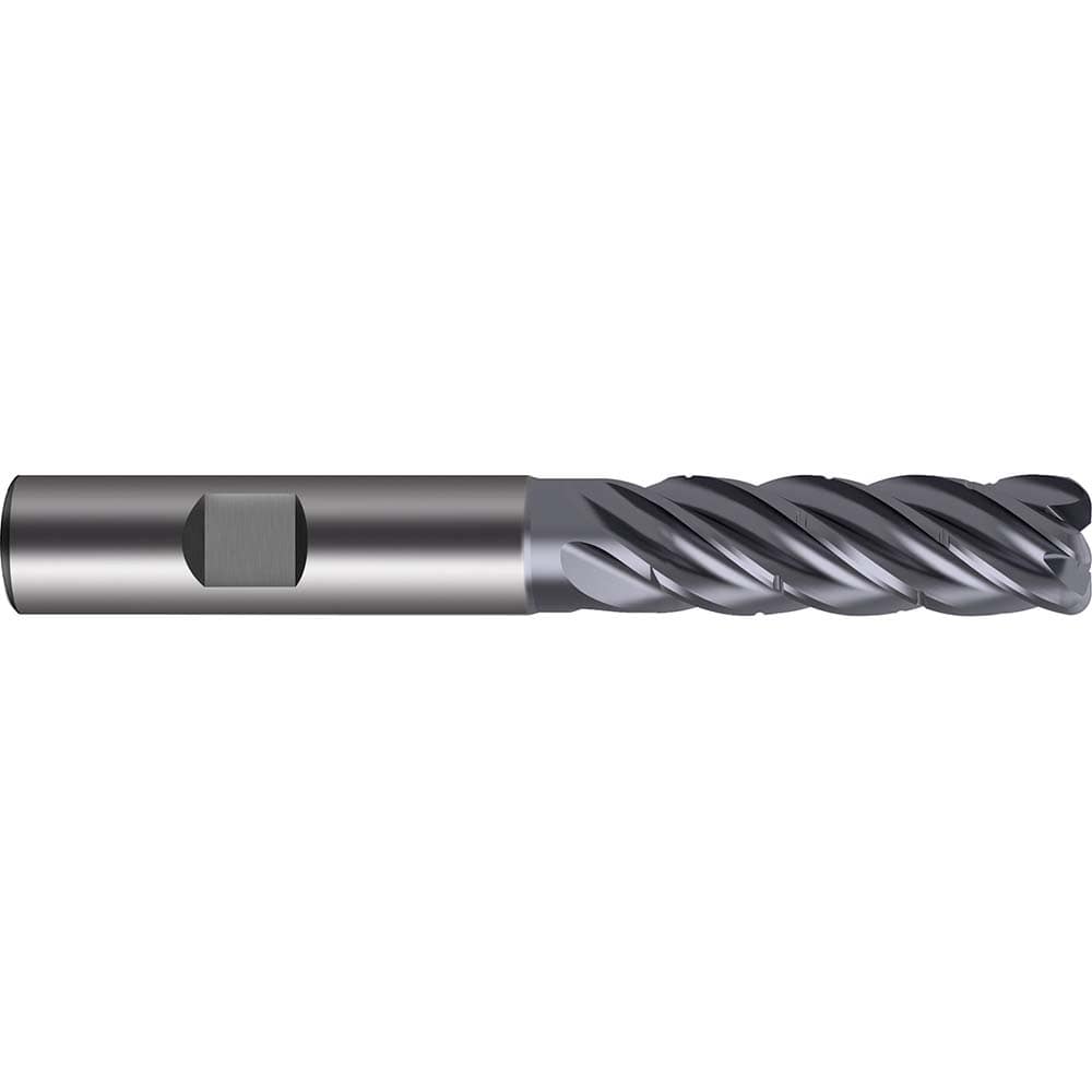 Guhring - 8mm Diam 5 Flute Carbide 1mm Corner Radius End Mill - All Tool & Supply