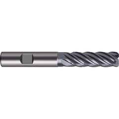 Guhring - 6mm Diam 5 Flute Carbide 0.5mm Corner Radius End Mill - All Tool & Supply