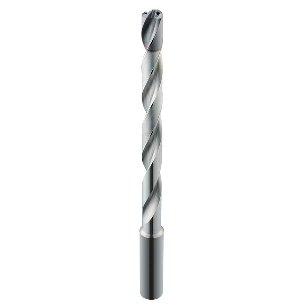 SGS - 13.5mm 135° Spiral Flute Solid Carbide Taper Length Drill Bit - Exact Industrial Supply