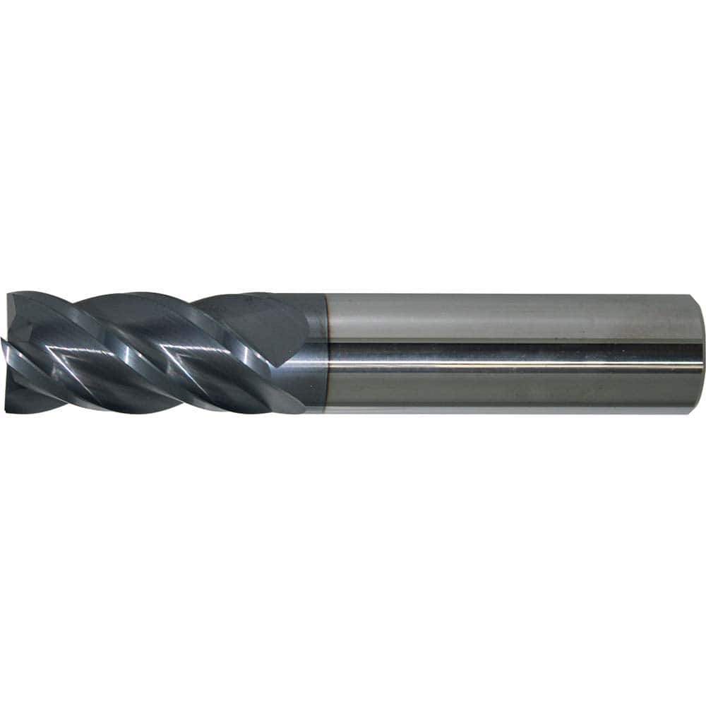 Accupro - Square End Mills; Mill Diameter (Inch): 1/4 ; Mill Diameter (Decimal Inch): 0.2500 ; Number of Flutes: 4 ; Length of Cut (Inch): 3/4 ; Length of Cut (Decimal Inch): 0.7500 ; Material: Solid Carbide - Exact Industrial Supply