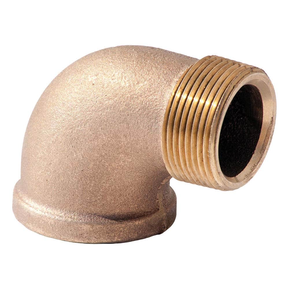 Merit Brass - Brass & Chrome Pipe Fittings Type: 90 Degree Street Elbow Fitting Size: 3/4 - All Tool & Supply