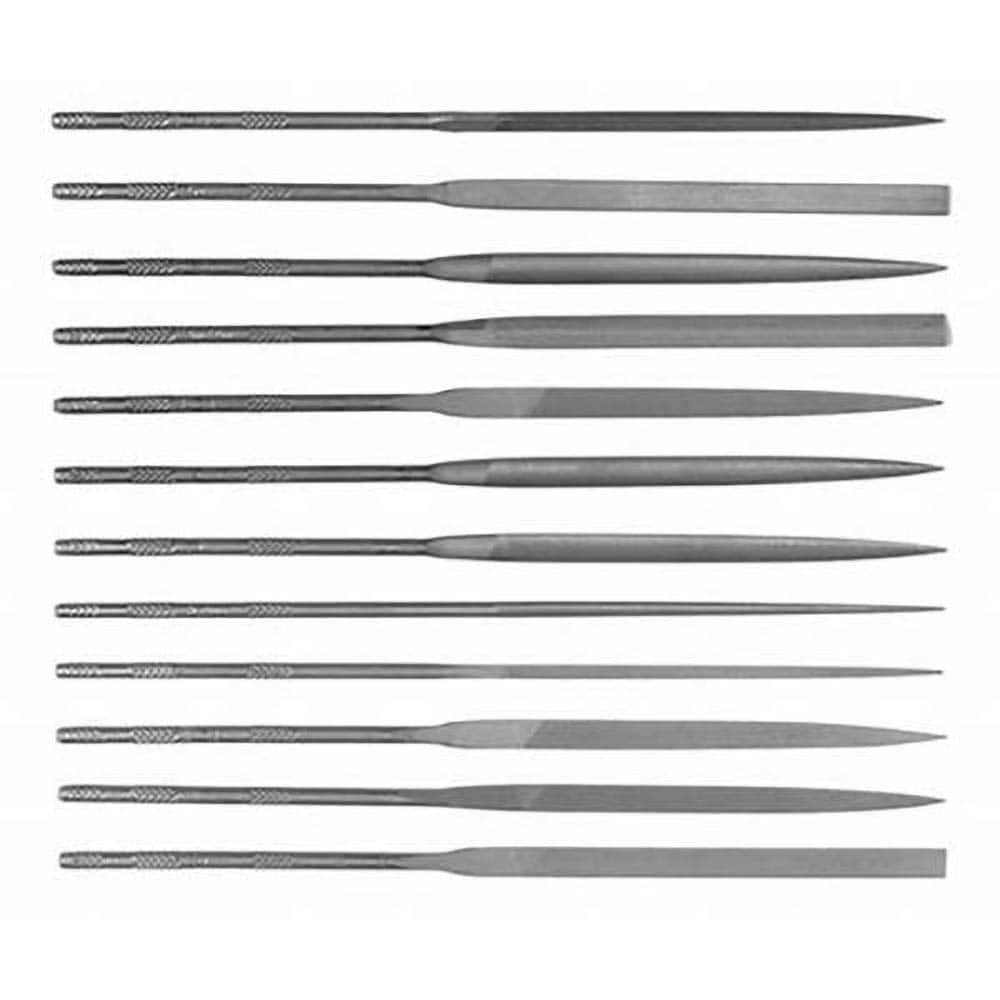 Simonds File - File Sets File Set Type: Needle File Types Included: Square; Round; Half Round; Slitting; Flat; Marking; Knife; Crossing; Three Square; Barrette; Equalling - All Tool & Supply