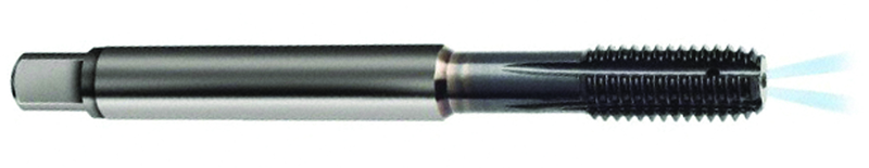 M6 x 1.0 Dia. - 6HX - 4 FL - Carbide Full Bott Tap-TiCN -Coolant-Thru-FORM-E DIN 371 - All Tool & Supply