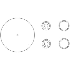 Welch - Air Compressor & Vacuum Pump Accessories; Type: Diaprhm Pump Service Kit ; For Use With: Welch-lmvac Vacuum Systems - Exact Industrial Supply