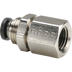 Parker - Metal Push-To-Connect Tube Fittings Type: Female Bulkhead Tube Outside Diameter (Inch): 1/4 - All Tool & Supply